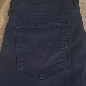 Dark Blue Jeans with Embroidered Pocket
